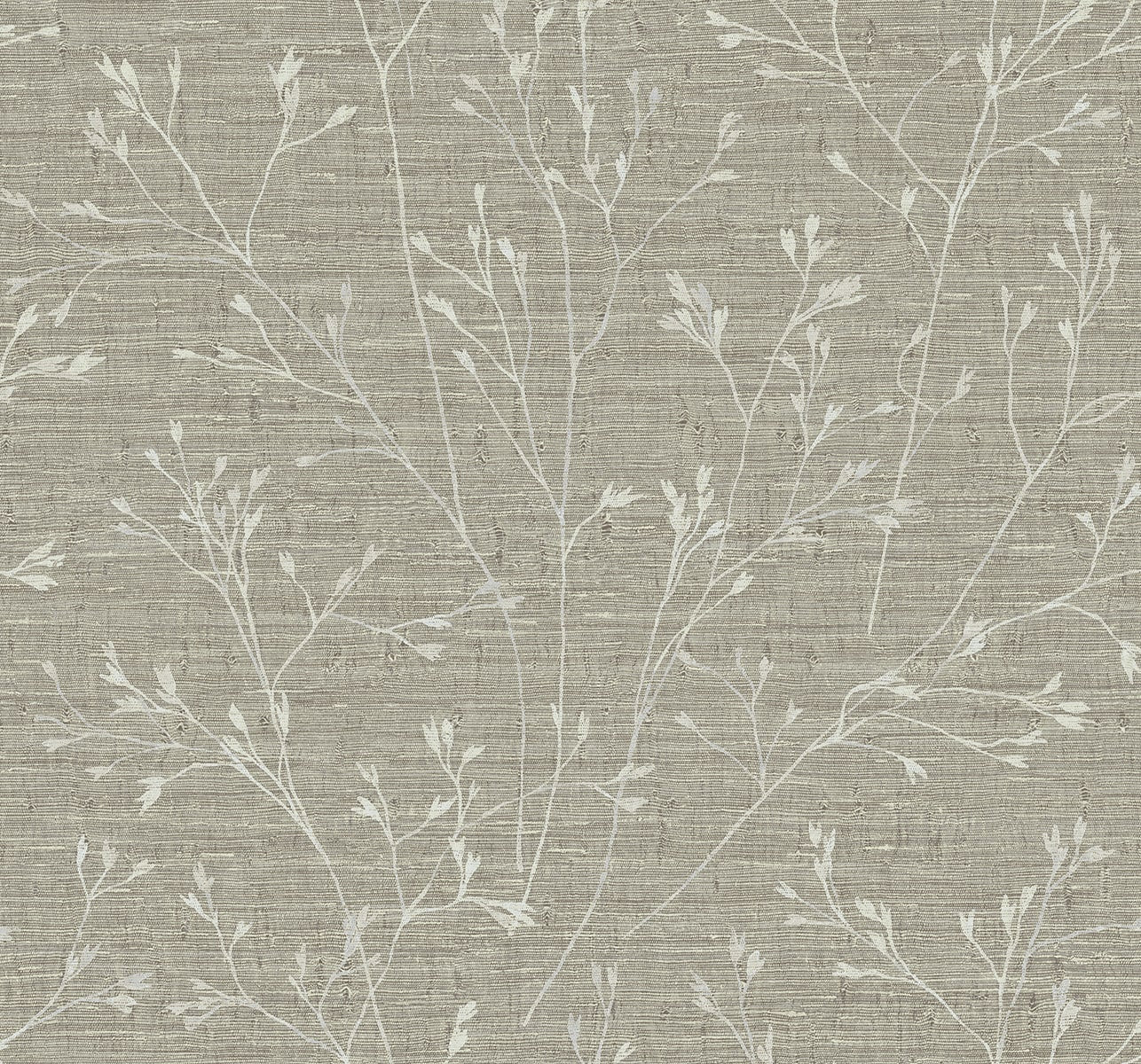 Fibers and Threads Withington Branch Botanical Embossed Vinyl Unpasted Wallpaper