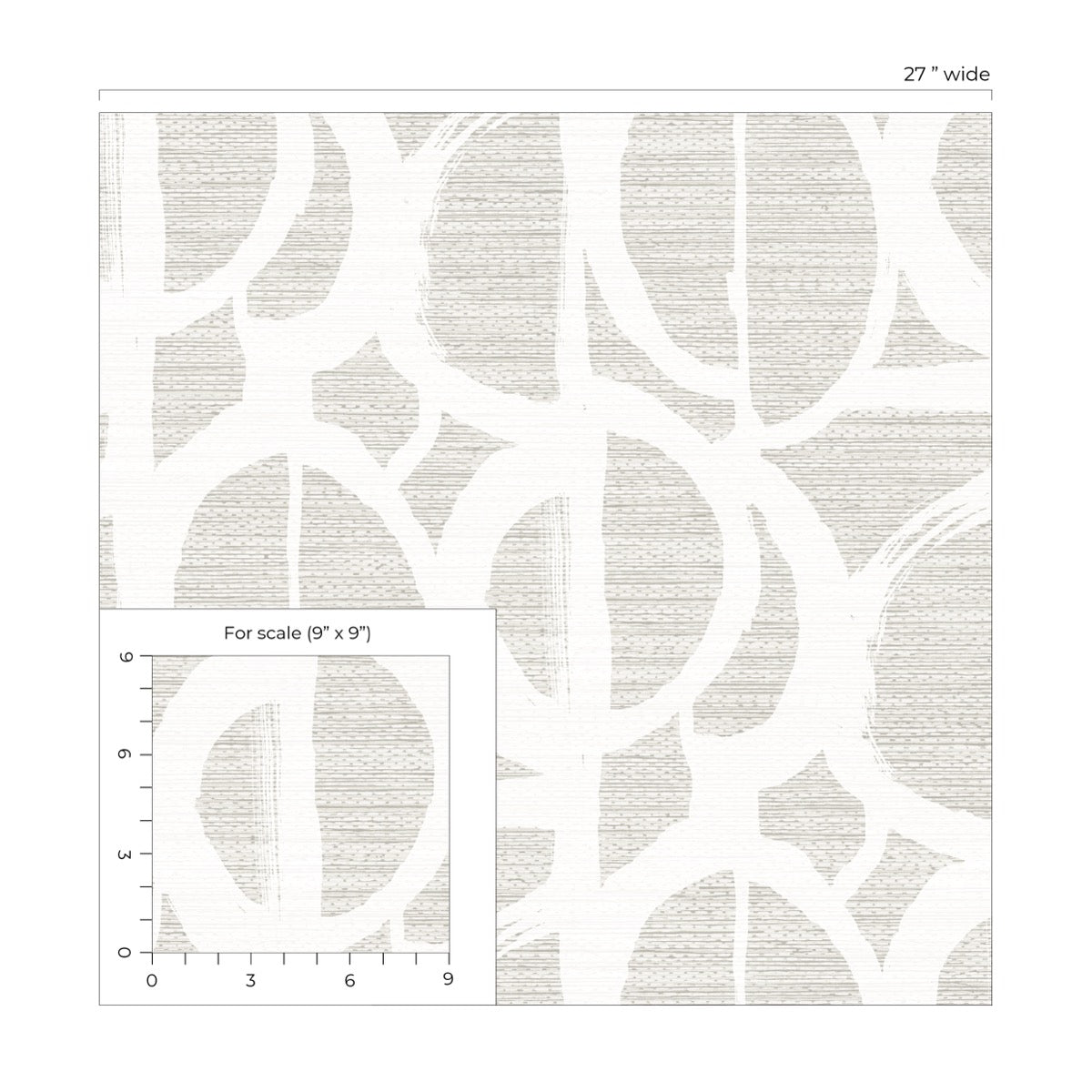 Fibers and Threads Pendelton Abstract Nonwoven Unpasted Wallpaper