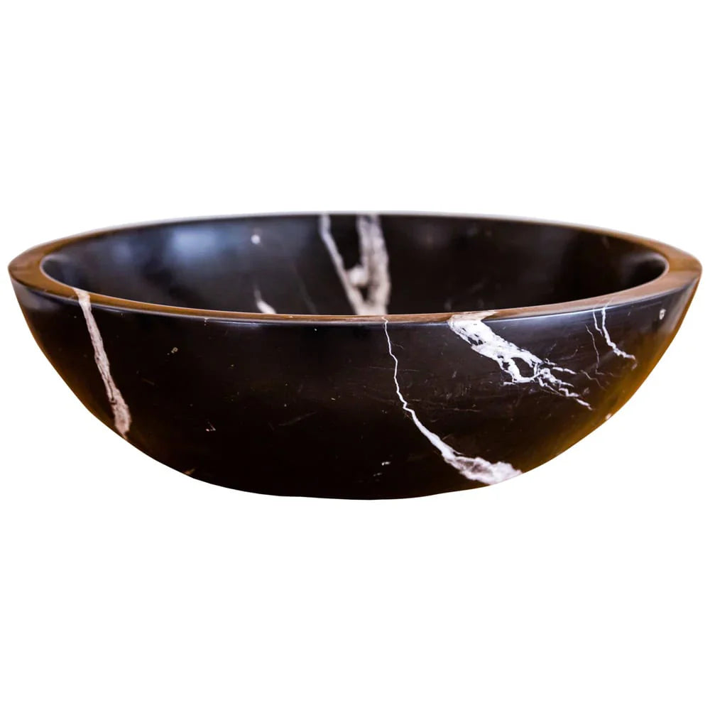 Natural Stone Toros Black Marble Above Vanity Bathroom Sink