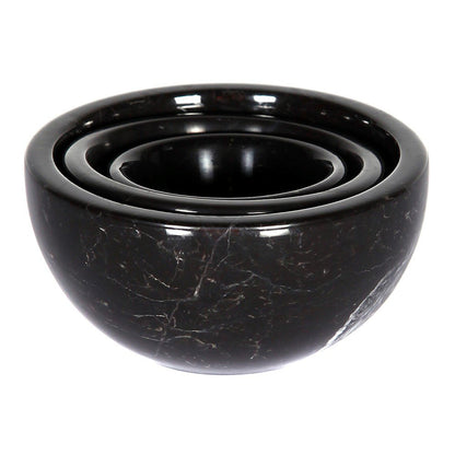 Marble Nesting Snack/Serving Bowls Set of 3 Polished