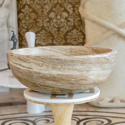Traonyx Natural Stone Above Vanity Bathroom Sink Honed