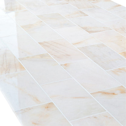 Giallo White Marble Floor and Wall Tile Polished - Livfloors Collection