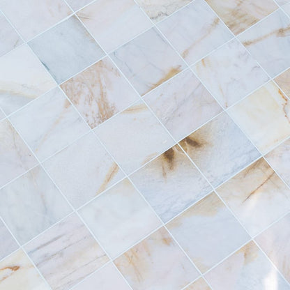 Giallo White Marble Floor and Wall Tile Polished - Livfloors Collection