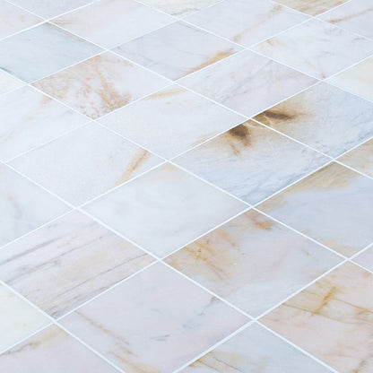 Giallo White Marble Floor and Wall Tile Polished - Livfloors Collection