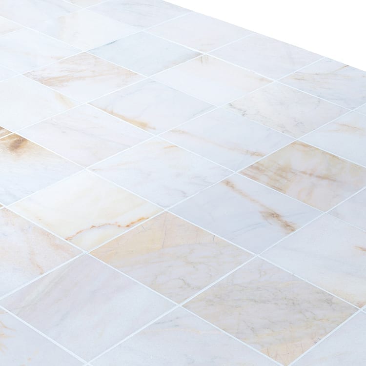 Giallo White Marble Floor and Wall Tile Polished - Livfloors Collection