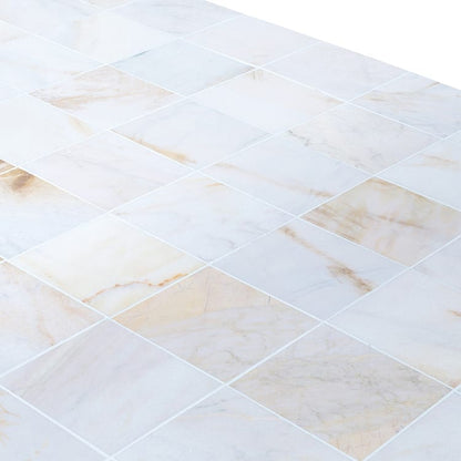 Giallo White Marble Floor and Wall Tile Polished - Livfloors Collection