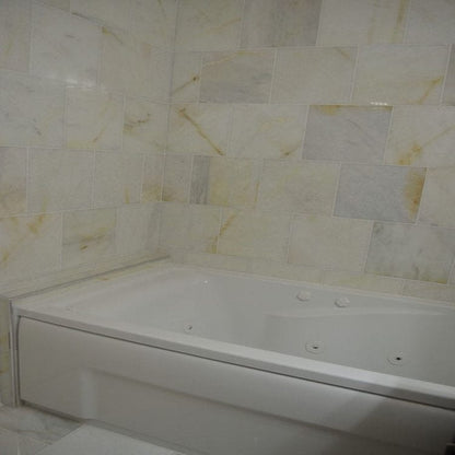 Giallo White Marble Floor and Wall Tile Polished - Livfloors Collection