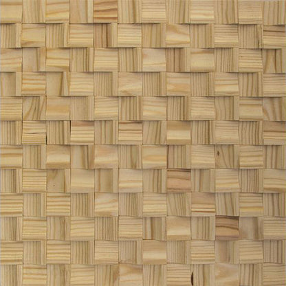 US Pine Infinity Mesh-mounted Wood Mosaic Wall Tile - Livfloors Collection
