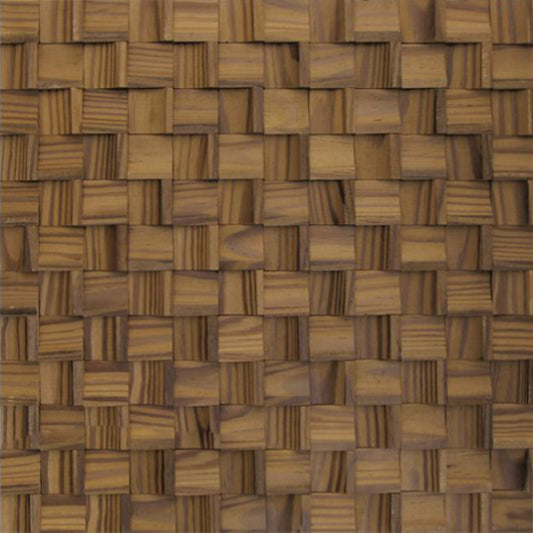 US Pine Infinity Thermowood Mesh-mounted Mosaic Wall Tile - Livfloors Collection
