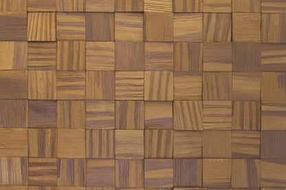 US Pine Natural Thermowood Mesh-mounted Mosaic Wall Tile - Livfloors Collection