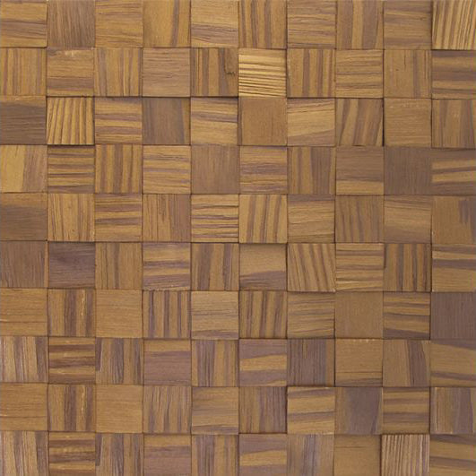 US Pine Natural Thermowood Mesh-mounted Mosaic Wall Tile - Livfloors Collection