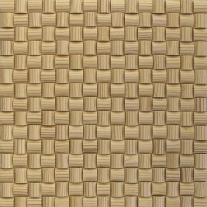 US Pine Straw Mesh-mounted Wood Mosaic Wall Tile - Livfloors Collection