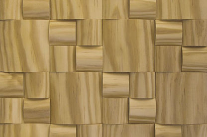 US Pine Pattern Straw Mesh-mounted Wood Mosaic Wall Tile - Livfloors Collection