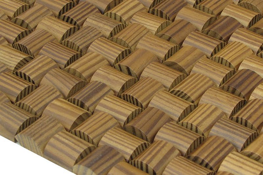 US Pine Straw Thermowood Mesh-mounted Mosaic Wall Tile - Livfloors Collection