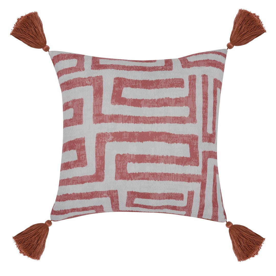 Indoor/Outdoor Kara Red Clay Pillow (Set of 2)