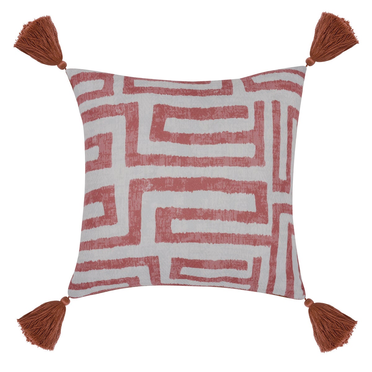 Indoor/Outdoor Kara Red Clay Pillows 20" - Set of 2