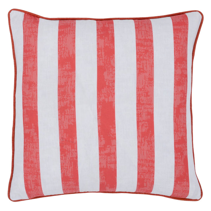 Indoor/Outdoor Milton Red Stripe Pillow (Set of 2)