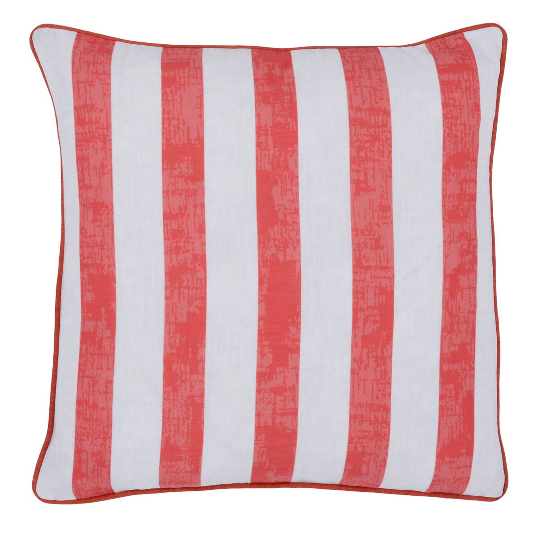 Indoor/Outdoor Milton Red Stripe Pillow (Set of 2)