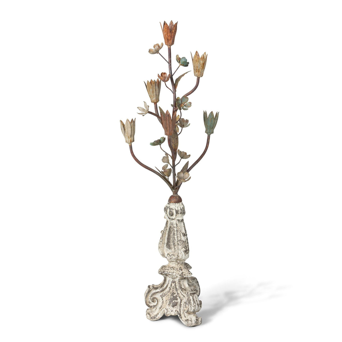 Iron Candle Holder, 32.48"H