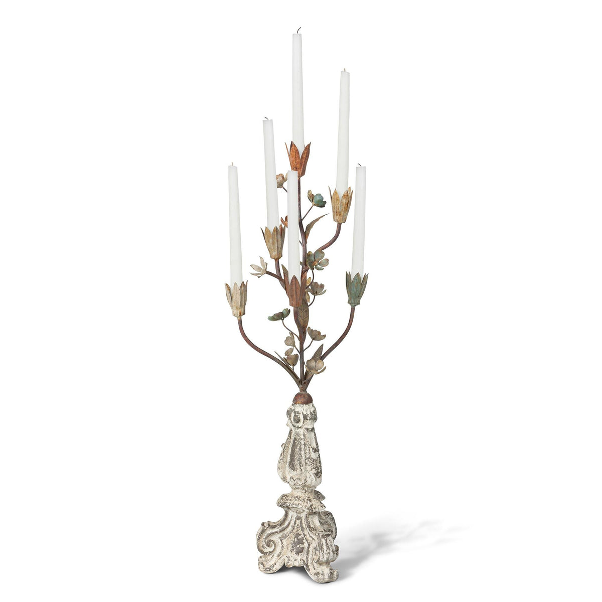 Iron Candle Holder, 32.48"H