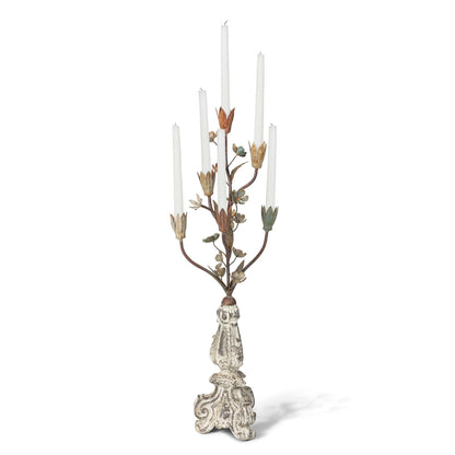 Iron Candle Holder, 32.48"H
