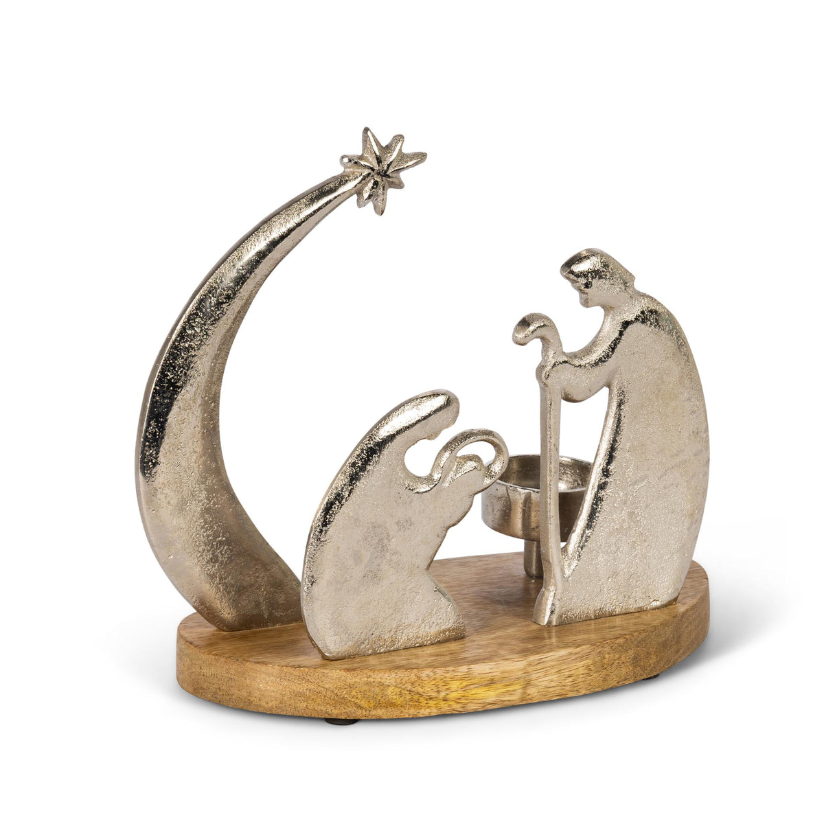 Tabletop Aluminium Nativity Scene, 8.25"L