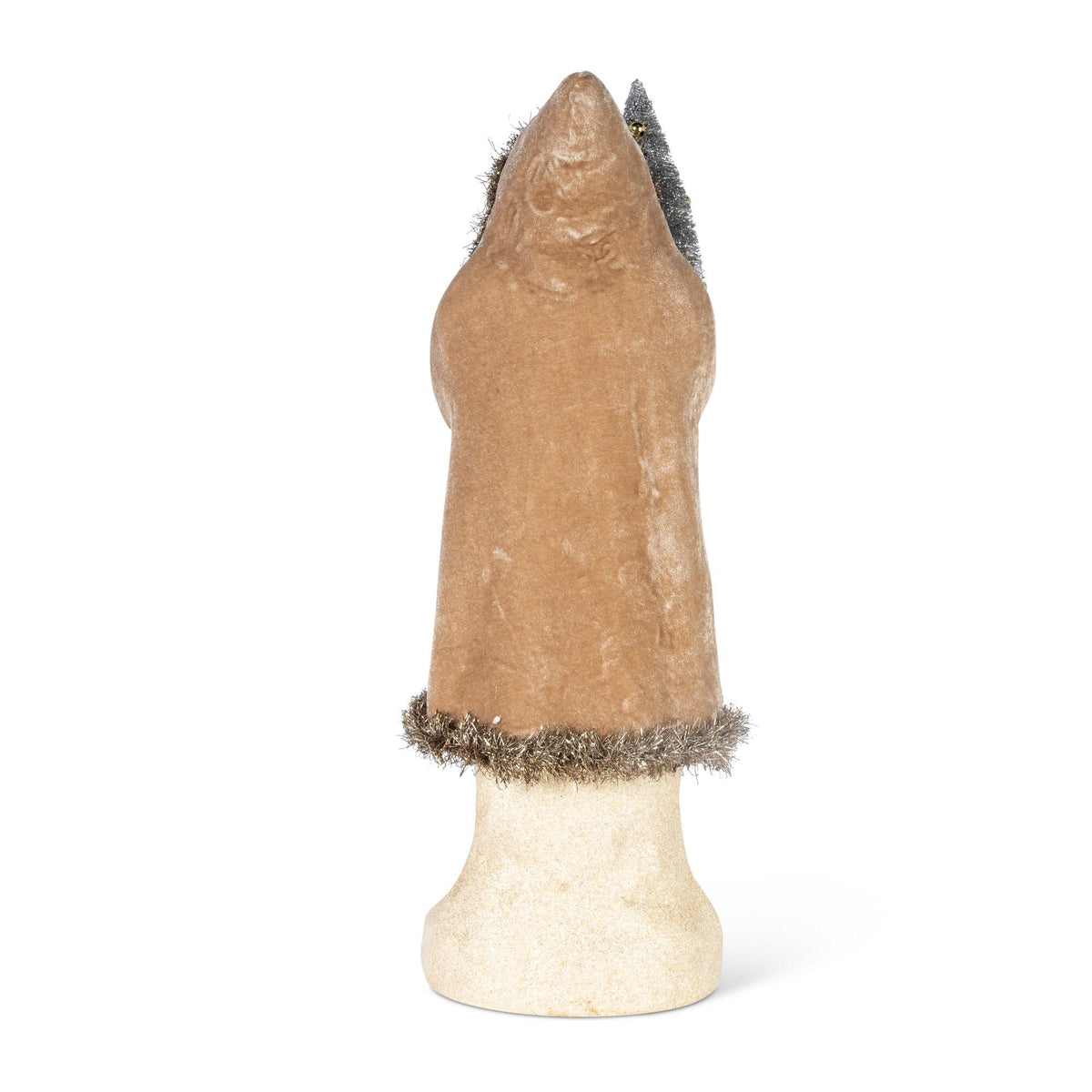 Paper Mache Santa with Tree, 17"H