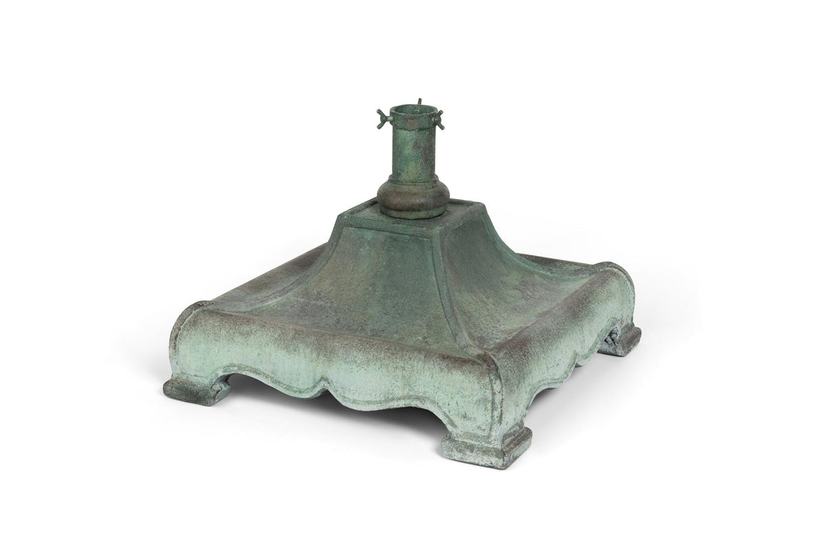 Vintage Look Verdigris Tree Stand, 19.69"L