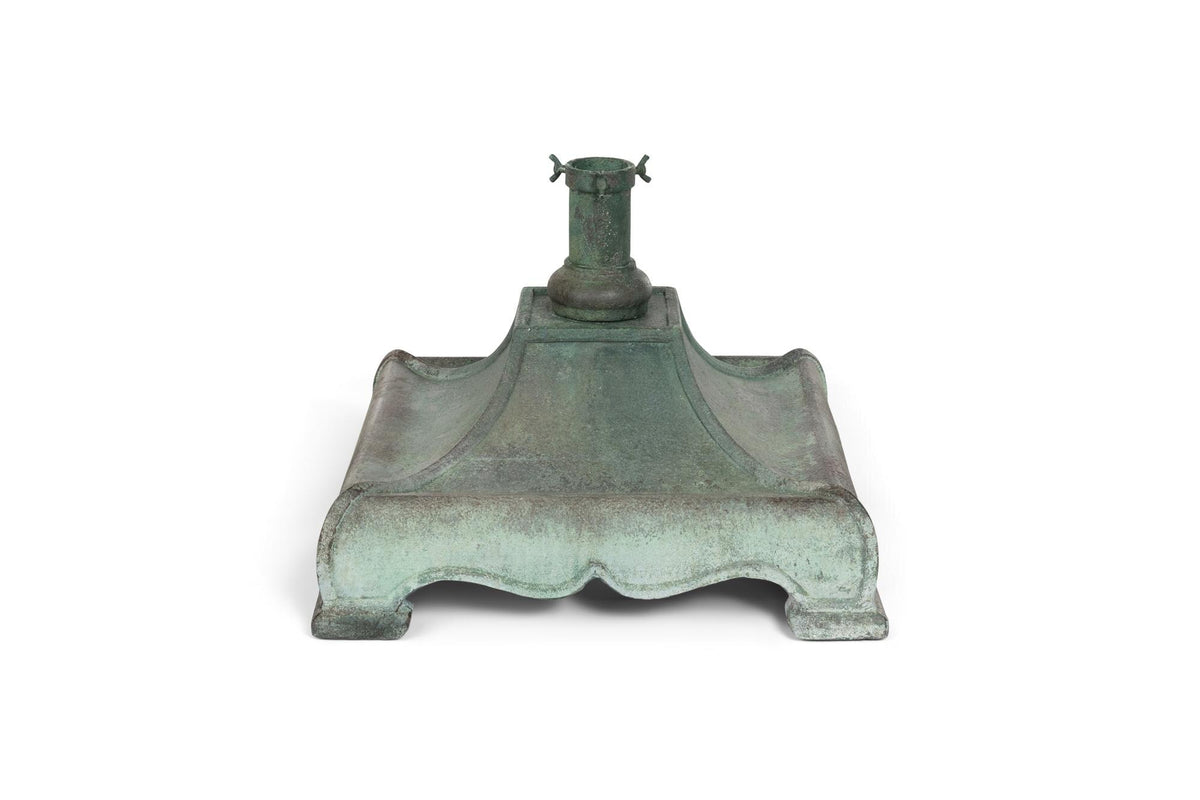 Vintage Look Verdigris Tree Stand, 19.69"L