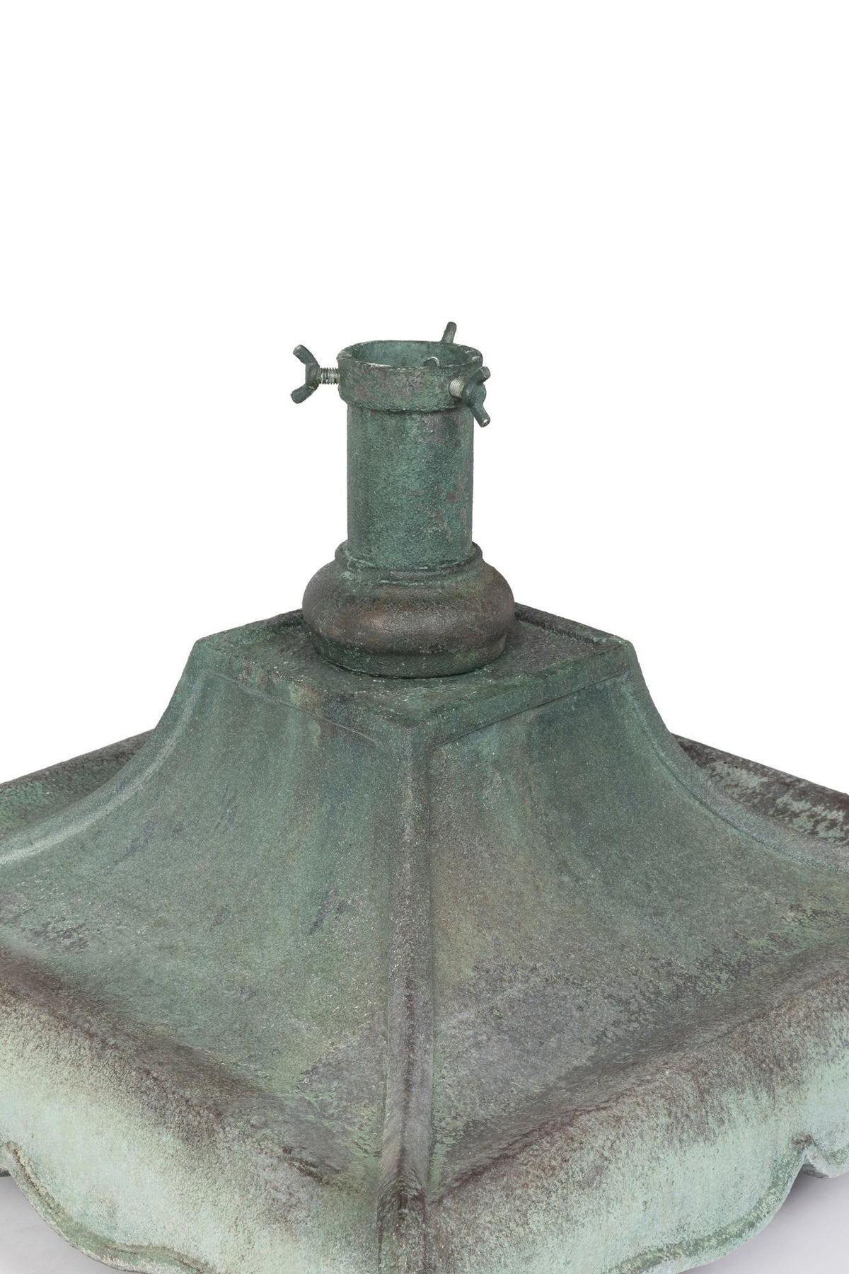 Vintage Look Verdigris Tree Stand, 19.69"L
