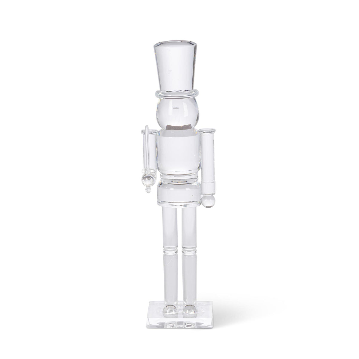 Clear Acrylic Nutcracker, 11.75"H