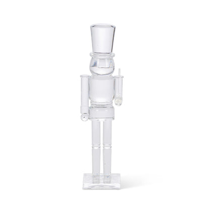Clear Acrylic Nutcracker, 11.75"H