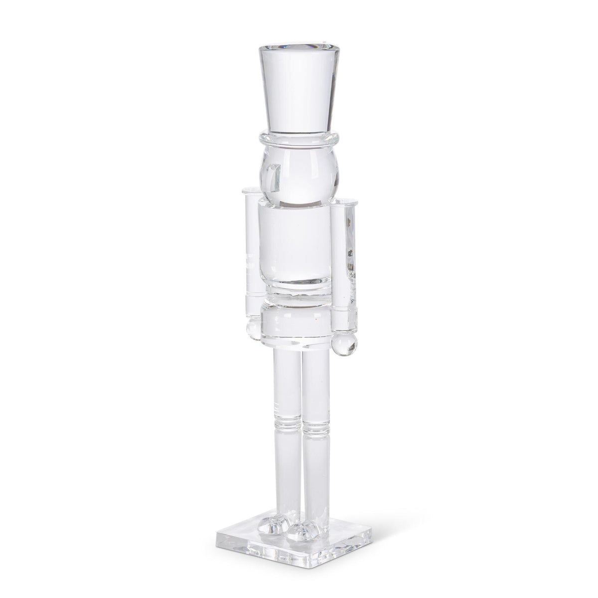 Clear Acrylic Nutcracker, 14.6"H