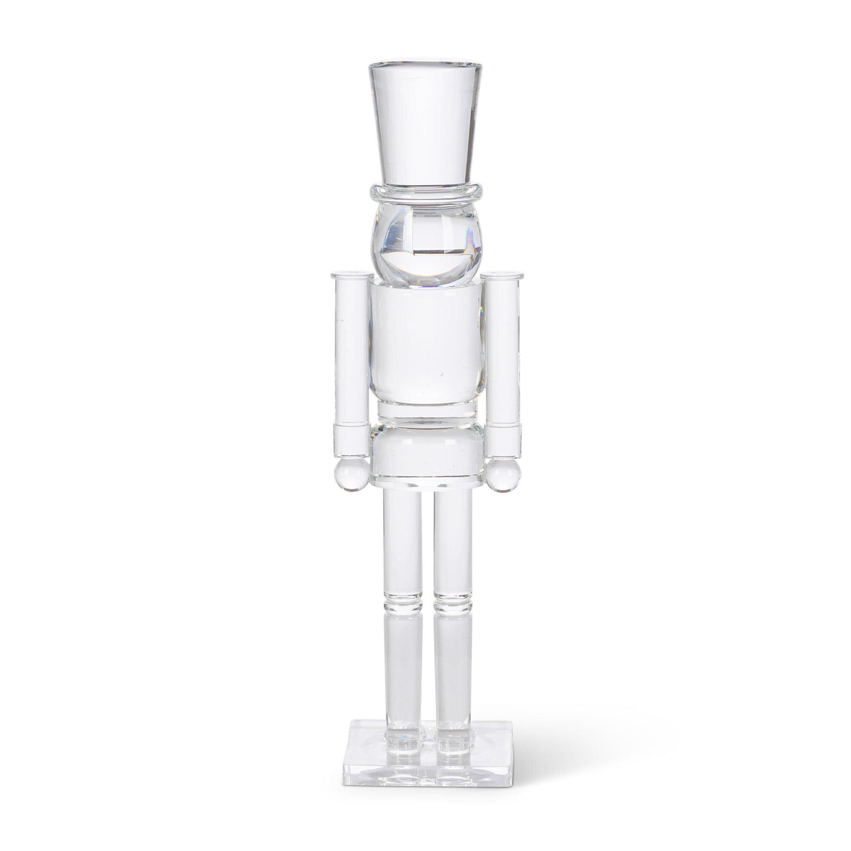 Clear Acrylic Nutcracker, 14.6"H