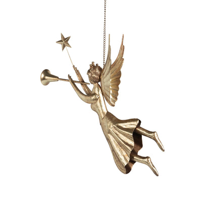Iron Hanging Angel, 27"H