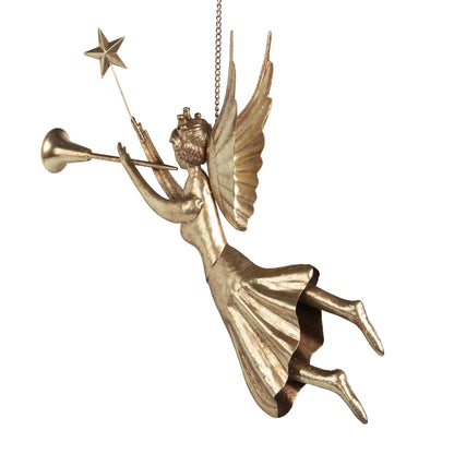 Iron Hanging Angel, 27"H