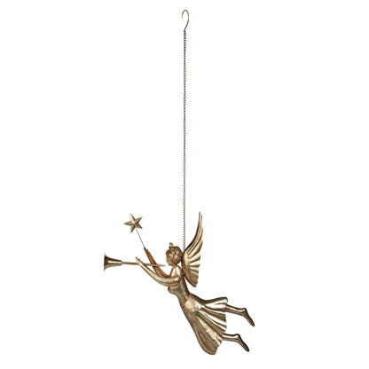 Iron Hanging Angel, 27"H