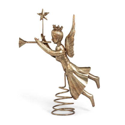 Iron Angel Tree Topper, 12.5"H