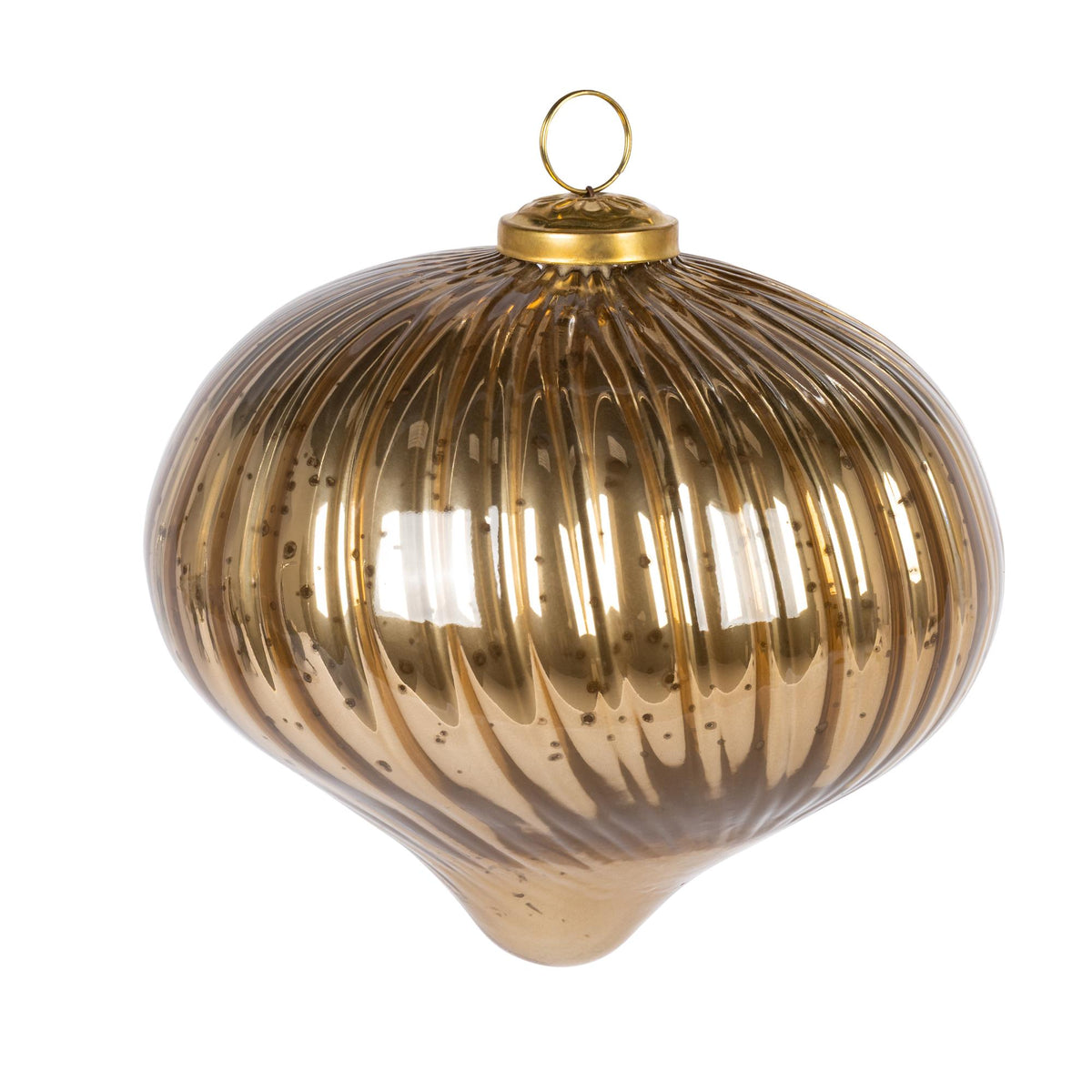 6" Gold Onion Ornament