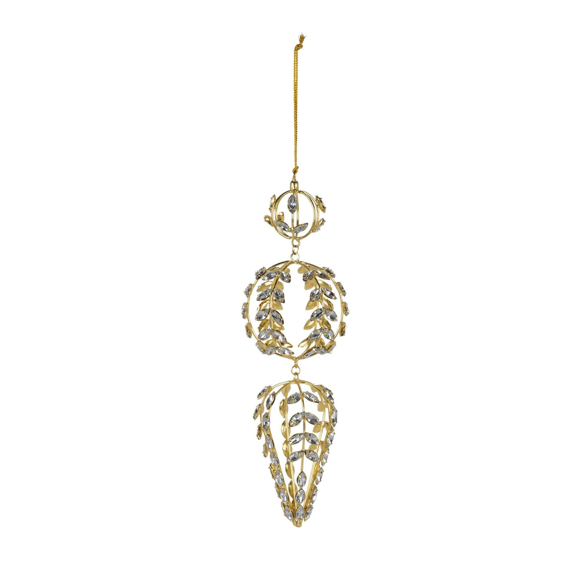 10.5" Jeweled Drop Ornament