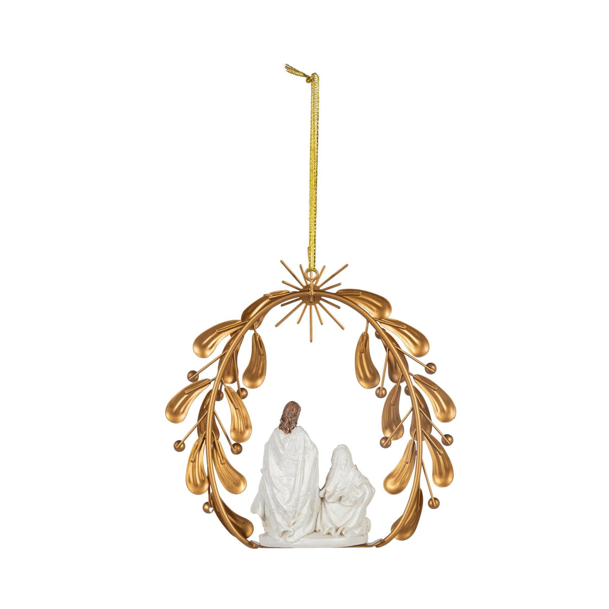 6"H Resin Nativity Scene Ornament