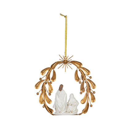 6"H Resin Nativity Scene Ornament