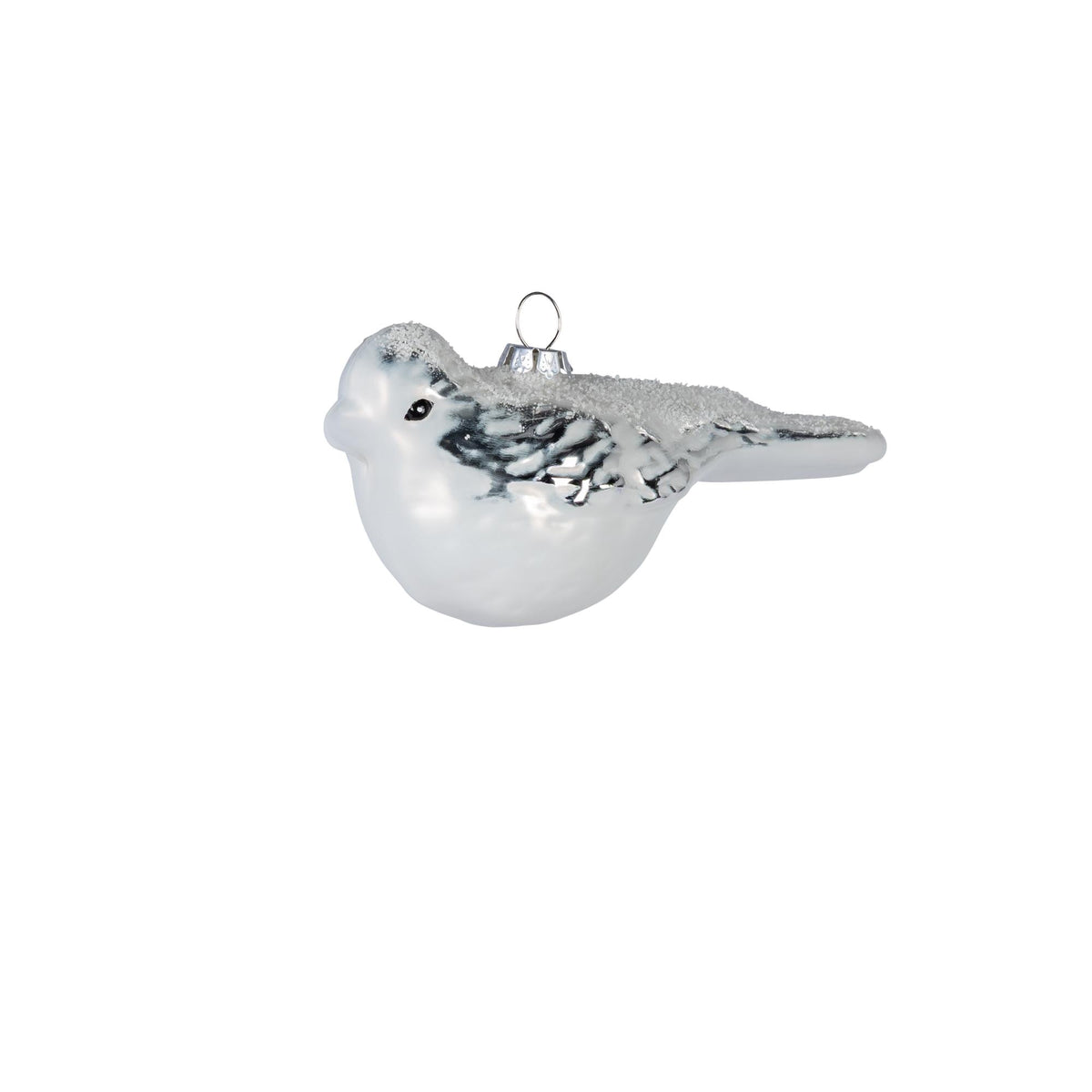 5.38"L Glass Bird Ornament