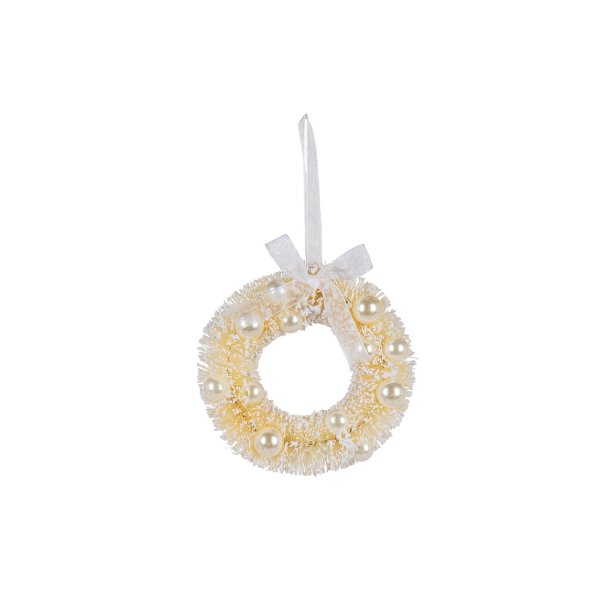 4" Sisal Wreath Ornaments, Set of 2