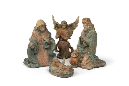 Painted Resin Nativity Figures, 5.91"H, Set of 4