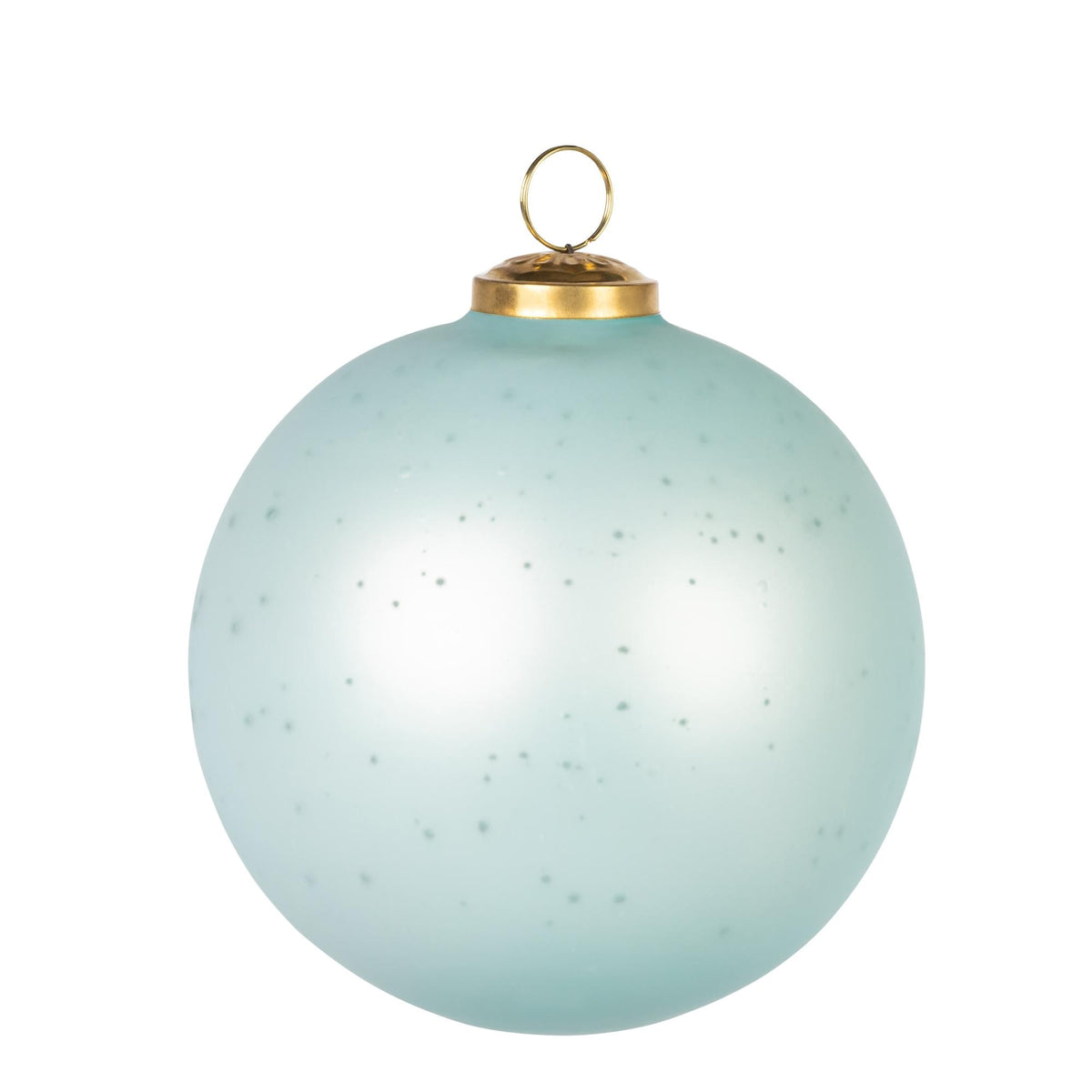 5" Matte Blue Glass Ornament