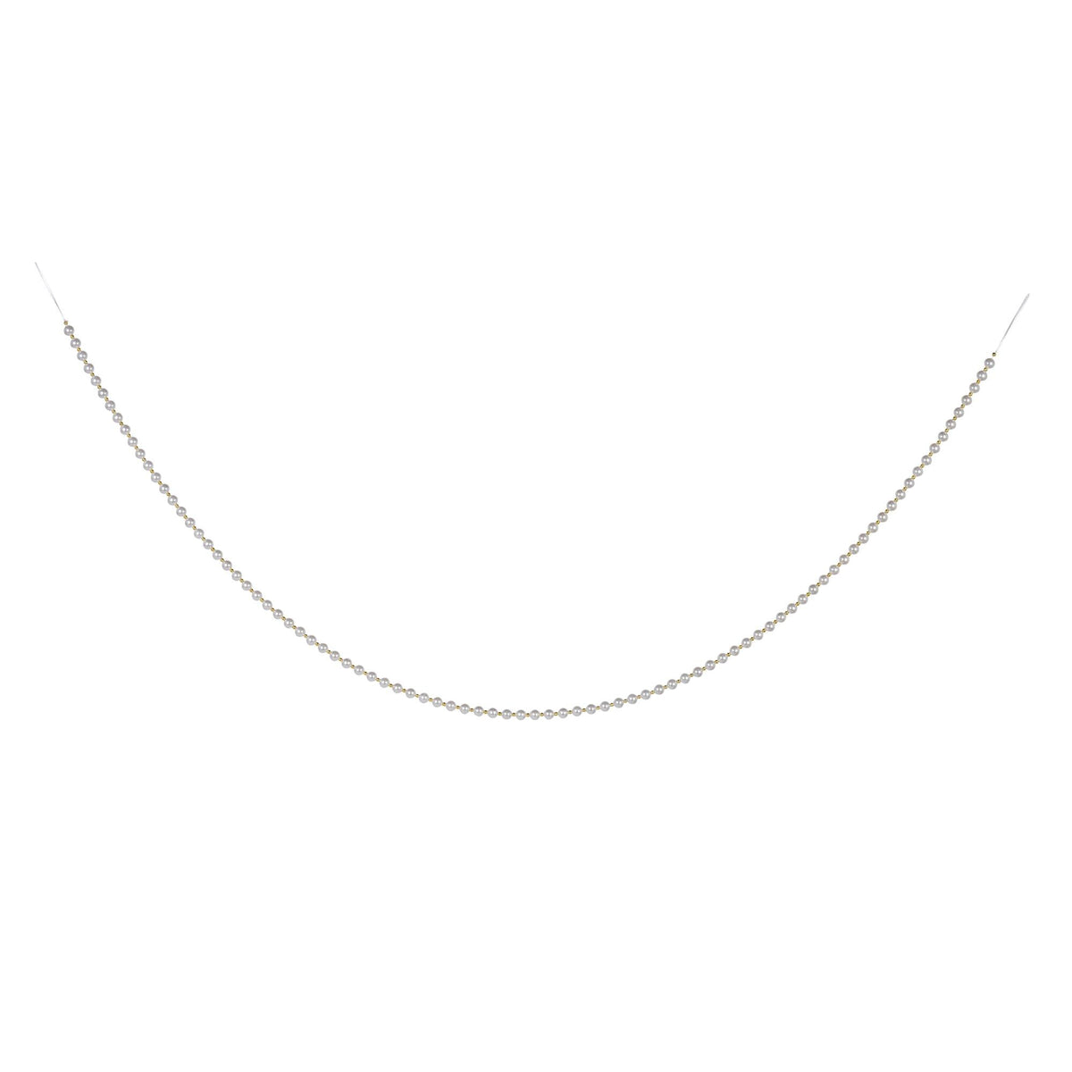 Plastic Beaded Pearl Garland, 72"L