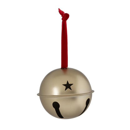 3.94" Gold Metal Bell Ornament