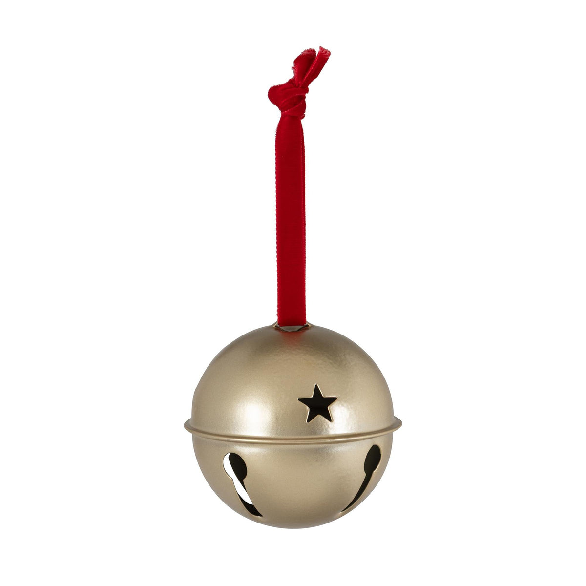 3.15" Gold Metal Bell Ornament