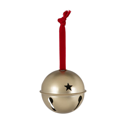 3.15" Gold Metal Bell Ornament